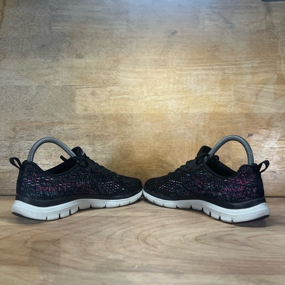 Skechers Flex Appeal 4.0 Womens Size 6 Athletic Shoes Sneakers Black Oink 149301 - Picture 5 of 8